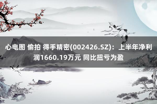 心电图 偷拍 得手精密(002426.SZ)：上半年净利润1660.19万元 同比扭亏为盈